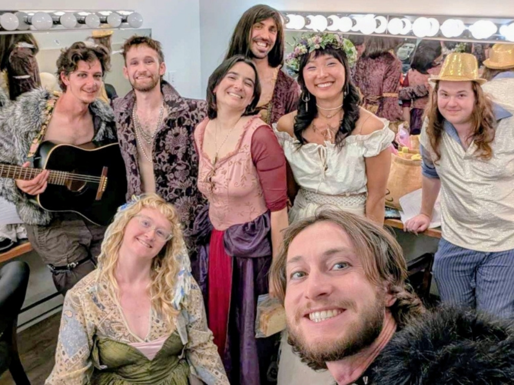 "Kin" cast after performing at the One Act Play Festival on June 4th, 2025